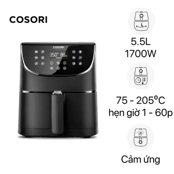 Review Chi Tiet Nồi Chiên Không Dầu Cosori CP158-AF 5.5L